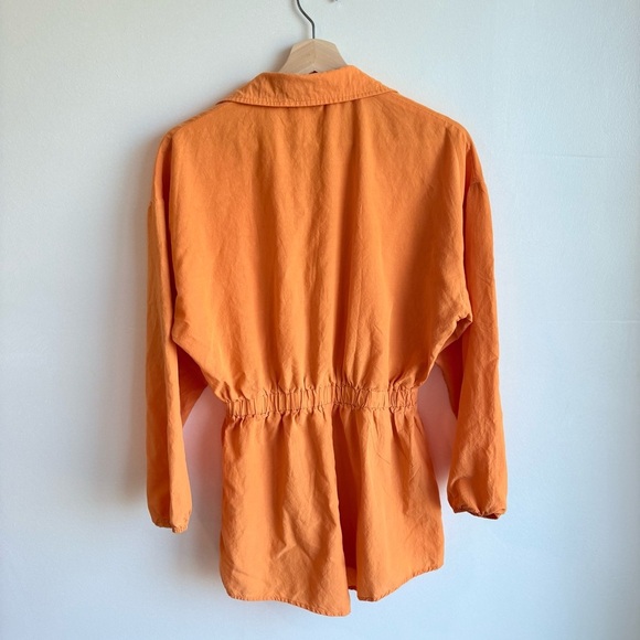 12th tribe orange long sleeve cotton romper size small - Picture 5 of 7